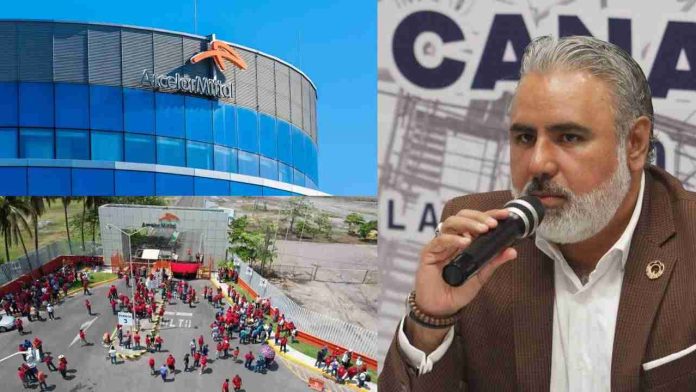 Más de 40 mil empleados indirectos de Arcelormittal afectados por huelga: CANACINTRA