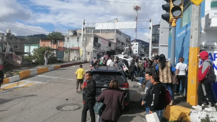 #Video: Difunden video del choque de dejó 8 heridos en Edo.Mex