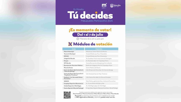 Vota por el mejor proyecto en el Presupuesto Participativo 2024