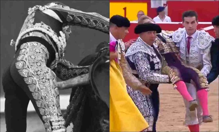 #Video: Torero gravemente herido luego de que le atravesaran el muslo