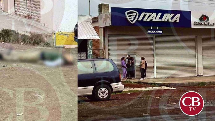 Roba un banco y al salir lo mata la policía en Zacapu