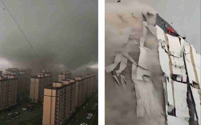 #Videos: 1 muerto y casi 80 heridos por tornado en China