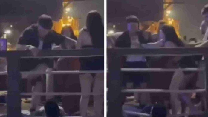 Captan brutal pelea en festival de Baja California