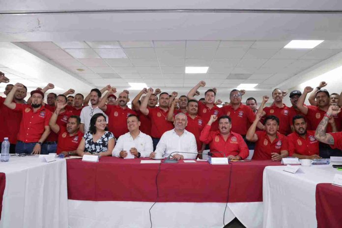 Refrenda Bedolla respaldo a derechos laborales del sector minero en LC