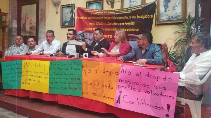 Más de 390 trabajadores despedidos sin justificación a nivel nacional por Nacional Monte de Piedad