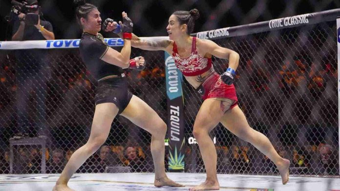 La noche del sábado se llevó a cabo el evento de artes marciales Ultimate Fighting Championship (UFC) en donde sobresalió el encuentro de Irene Aldana contra Norma Dumont.