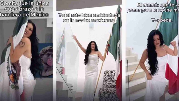 Piden sancionar a Gomita por mal uso de la Bandera mexicana