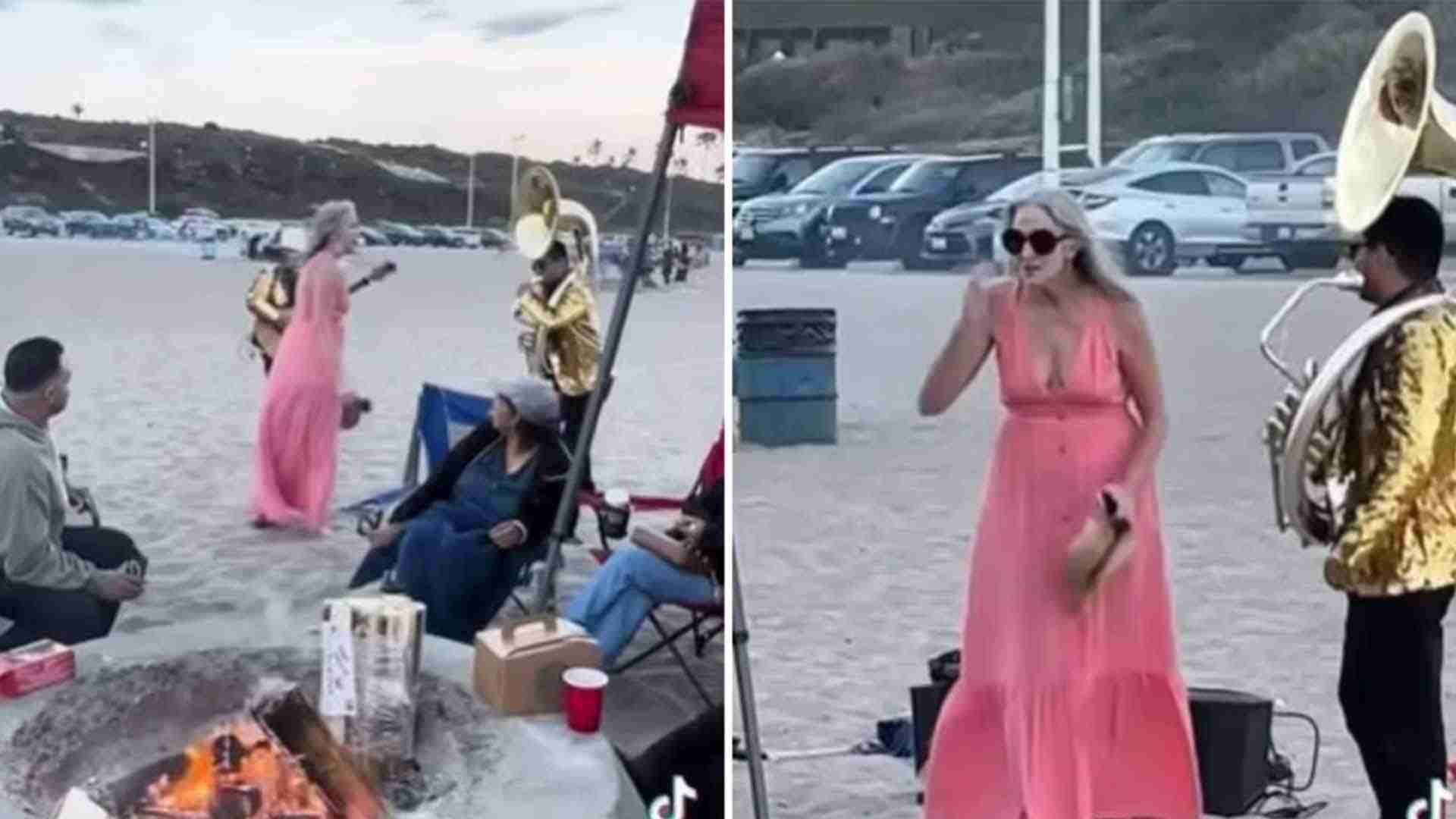 Turista estadounidense reclama a músicos de banda en playa de Sinaloa Turista estadounidense reclama a músicos de banda en playa de Sinaloa