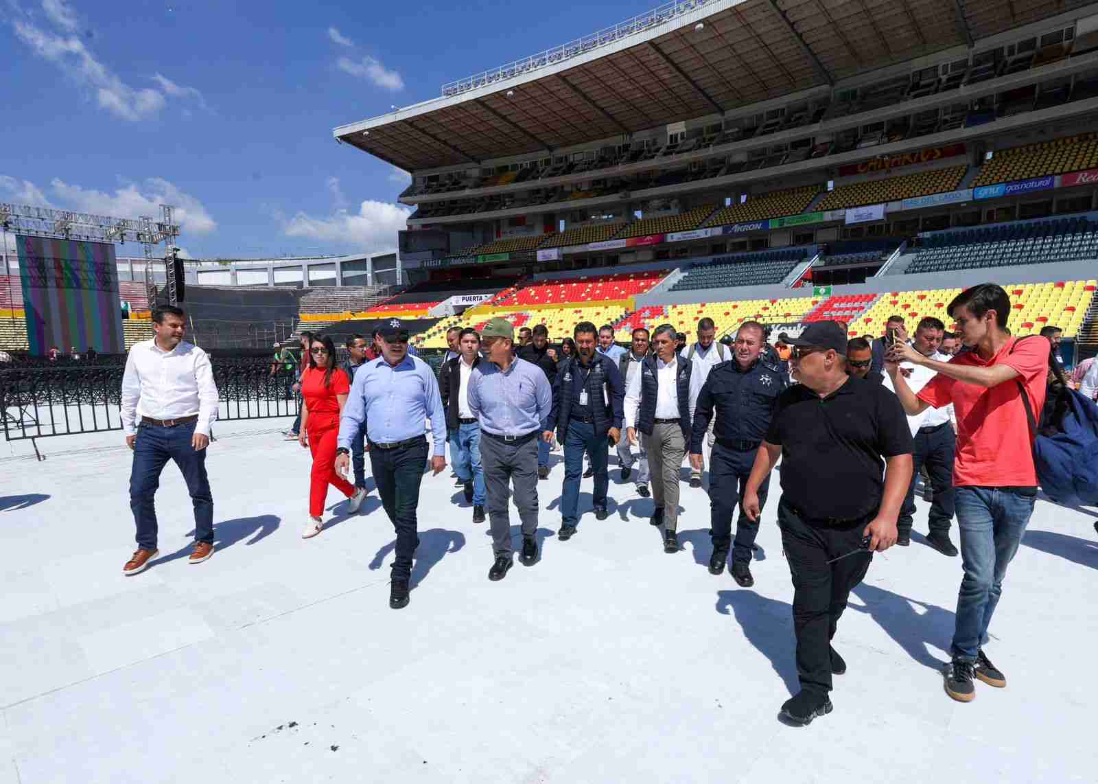 Todo listo en el Morelos para el Tercer Informe de Bedolla Todo listo en el Morelos para el Tercer Informe de Bedolla