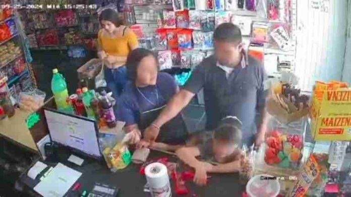 Su manera de operar quedó evidenciada en la cámara de seguridad.