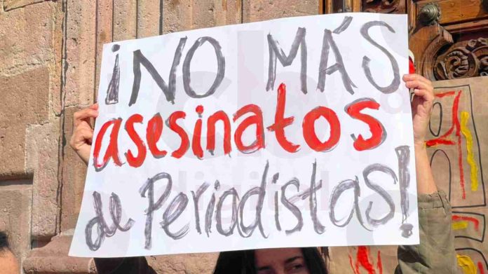 Periodistas michoacanos exigen justicia por el asesinato de Mauricio Cruz Solís