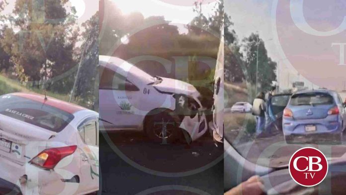 Choque múltiple en la avenida Morelos, al norte de Morelia