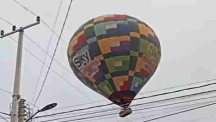 #Video: Globos aerostáticos aterrizan de emergencia en EdoMex y ponen en riesgo a 48 turistas