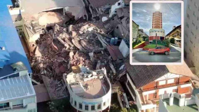 Un muerto y nueve desaparecidos por derrumbe de hotel en Argentina
