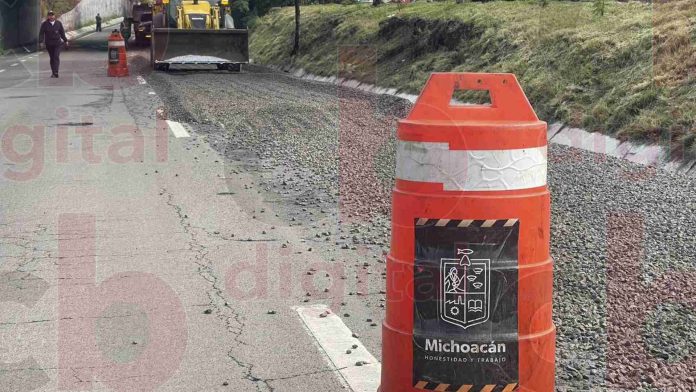 Arranca SCOP mantenimiento de 1.2 kilómetros de la carretera federal Morelia-Pátzcuaro