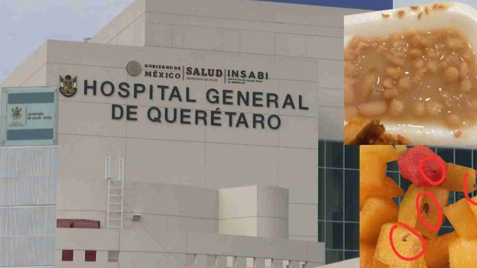 Cucarachas y larvas: El alarmante estado de la comida en el hospital de Querétaro