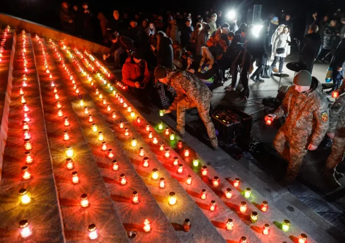 Kiev conmemora la guerra entre Rusia y Ucrania de mil días