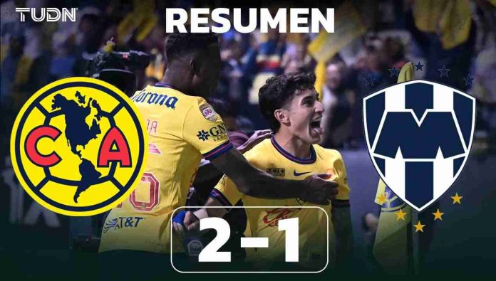 El América derrota al los Rayados de Monterrey