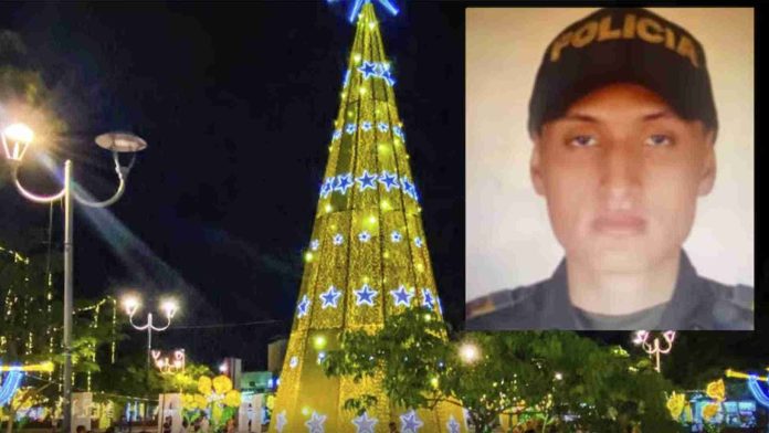 Cae árbol de Navidad de 30 metros de altura y causa muerte de un policía en Colombia