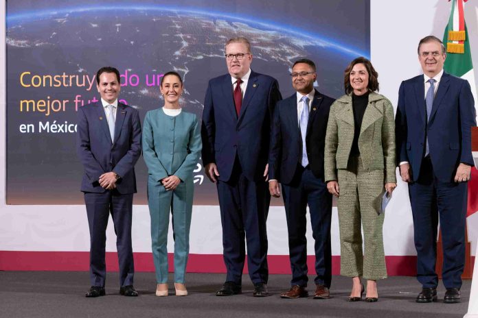PRESIDENTA CLAUDIA SHEINBAUM ANUNCIA INVERSIÓN DE 5 MMDD DE AMAZON WEB SERVICES EN MÉXICO PARA CREAR REGIÓN DIGITAL EN QUERÉTARO