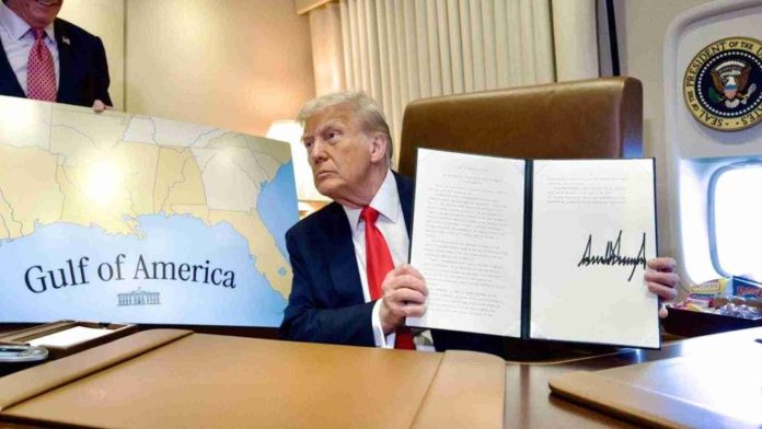 Trump declaró el 9 de febrero como Día del Golfo de América
