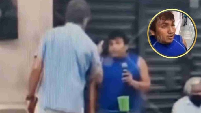 #Video: 'Gringo' reclama a invidente por cantar sin permiso en la vía publica en Yucatán