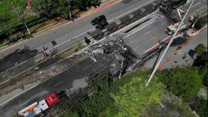 #Video: Avión se estrella en avenida de São Paulo: dos muertos y seis heridos