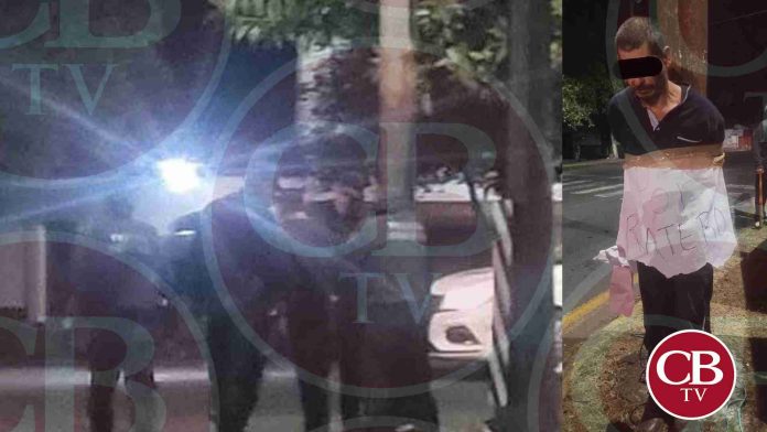 Golpean y amarran en un poste a un hombre en Pátzcuaro
