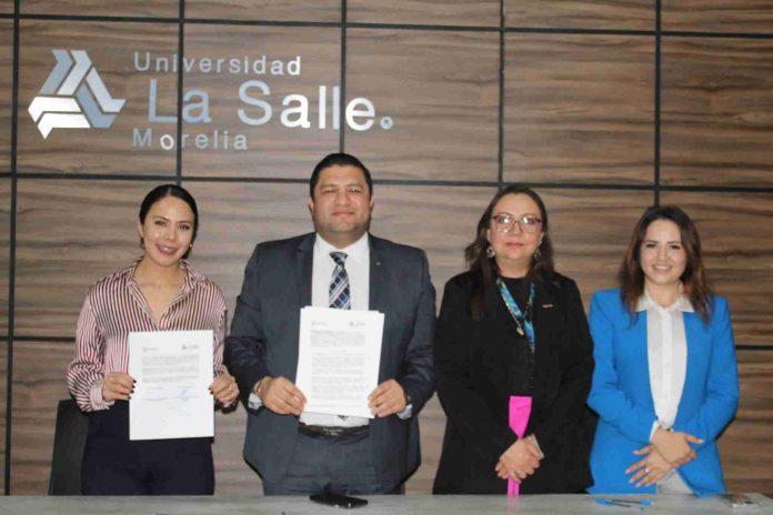 Más oportunidades para la juventud: Queréndaro firma convenio con La Salle Morelia