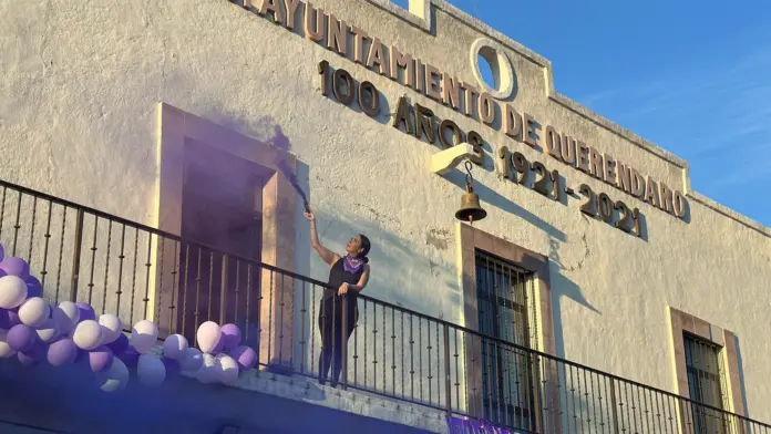 Diana Caballero, conmemora el 8M en Queréndaro