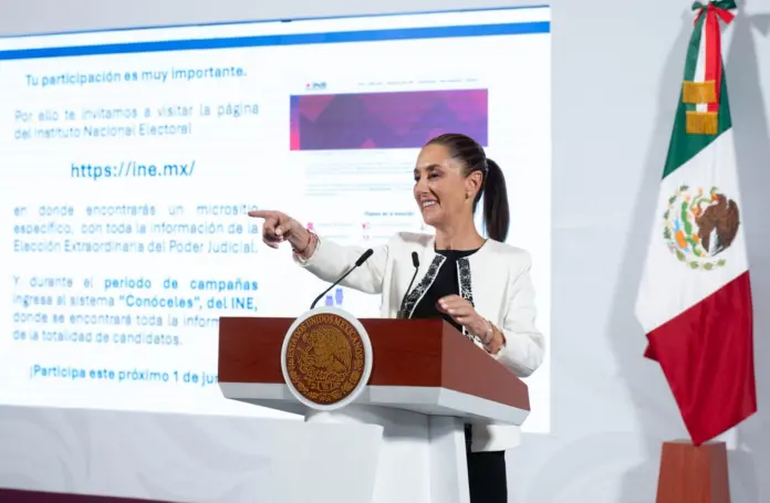 “ESTAMOS TODOS DESDE ABAJO, CAMBIANDO AL PODER JUDICIAL”: PRESIDENTA CLAUDIA SHEINBAUM DESTACA IMPORTANCIA DE LA ELECCIÓN DEL PRÓXIMO 1 DE JUNIO