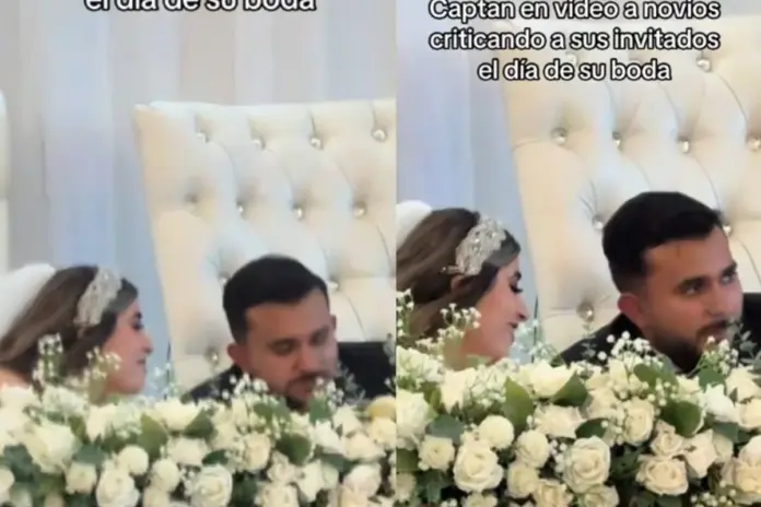 #Video: Captan a un par de novios 'criticando' a sus invitados de la boda