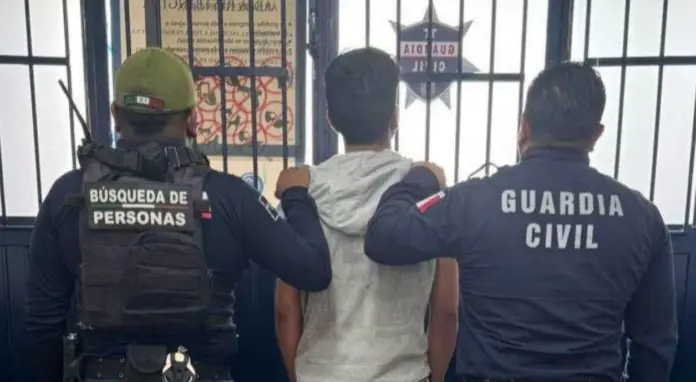 Policía Auxiliar reconoce el trabajo de la SSP en la detención del presunto responsable del homicidio de un policía auxiliar.
