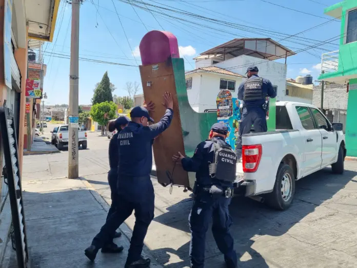 SSP decomisa 44 máquinas tragamonedas en Morelia