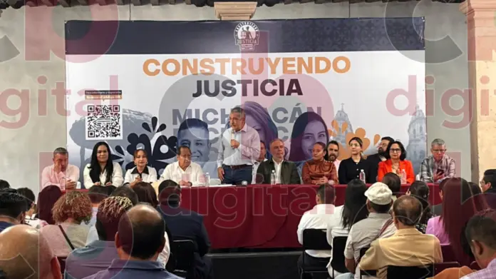 Raúl Morón encabeza foro “Construyendo Justicia en Michoacán