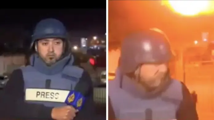 #Video: Reportero transmite en vivo el bombardeo a un hospital en Gaza