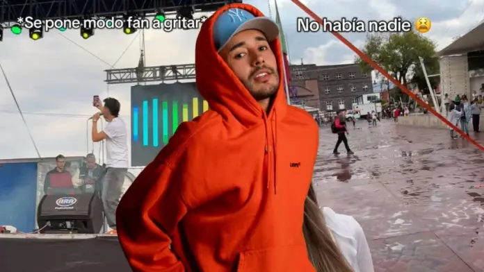 #Video: Cantante da concierto gratis pero nadie llega