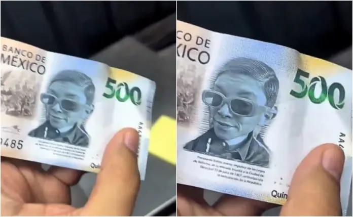 #Video: Negocio recibe billete falso con imagen de influencer 