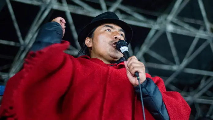 Líder indígena en Ecuador dice preferir “la muerte” a ceder a la derecha de Noboa