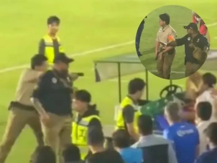 #Video: Enfrentamientos entre aficionados del celaya y guardias de seguridad