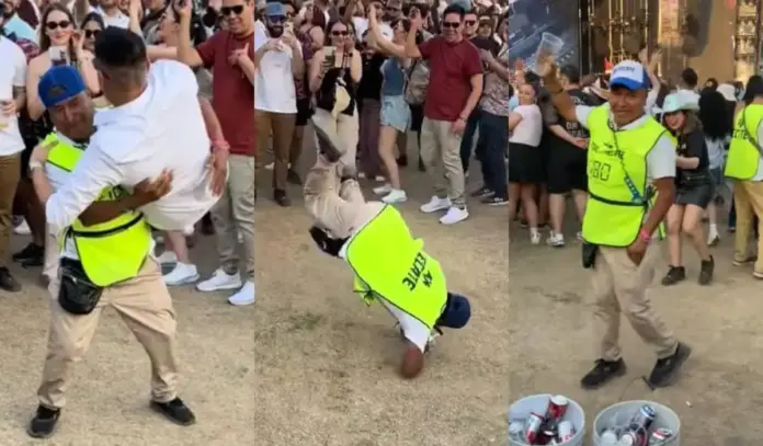 #Video: Vendedor de cerveza se vuelve viral tras bailar Quebradita en el Tecate Pa’l Norte 2025