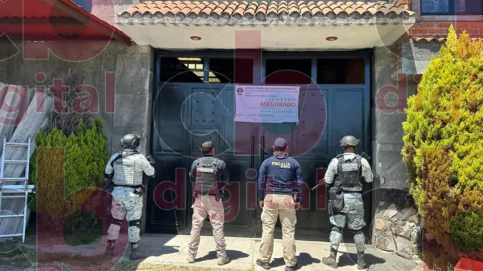 En cateo realizado en Epitacio Huerta, asegura Fiscalía General deshuesadero relacionado en conductas ilícitas