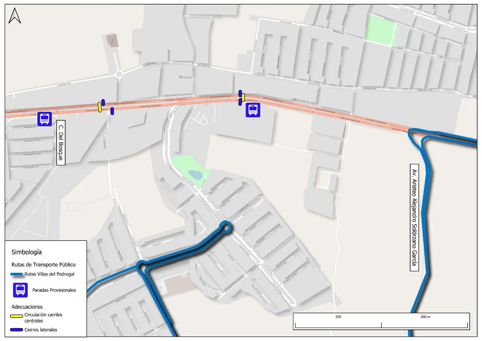 ¡Aviso! Activarán rutas alternas de transporte por cierre en puente de Villas del Pedregal ¡Aviso! Activarán rutas alternas de transporte por cierre en puente de Villas del Pedregal