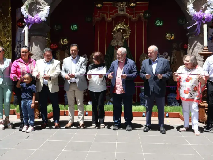Pátzcuaro da inicio a las actividades de Semana Santa 2025 con la inauguración del Altar Monumental de Dolores