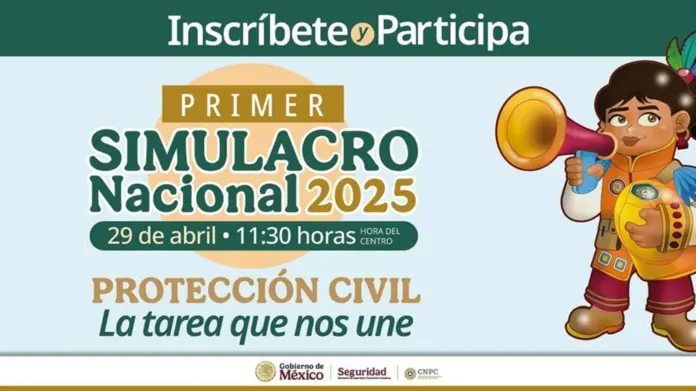 Se llevará a cabo un Simulacro Nacional 2025