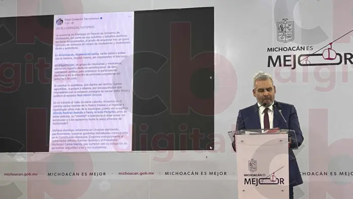 Gobernador exige disculpa pública de Raúl Morón por calumnias hacia su persona