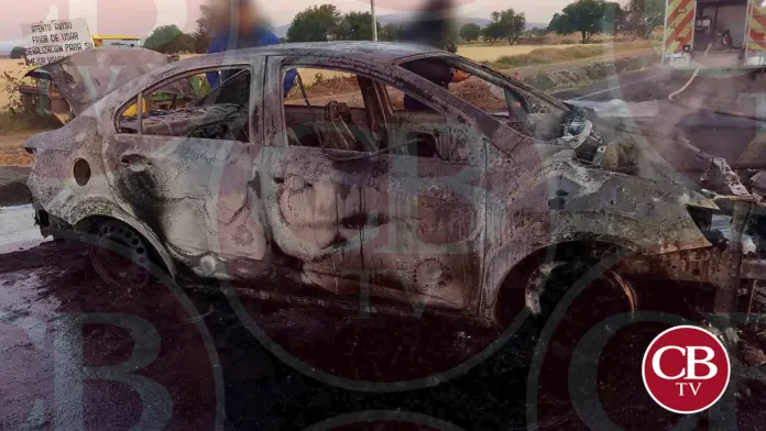 Queman otro vehículo con un cadáver dentro en Álvaro Obregón