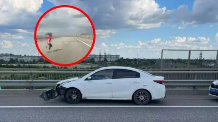 #Video: Joven es atropellada tras cruzar una carretera corriendo en Rusia