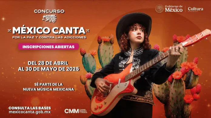 SIGUEN ABIERTAS LAS INSCRIPCIONES AL CONCURSO MÉXICO CANTA POR LA PAZ