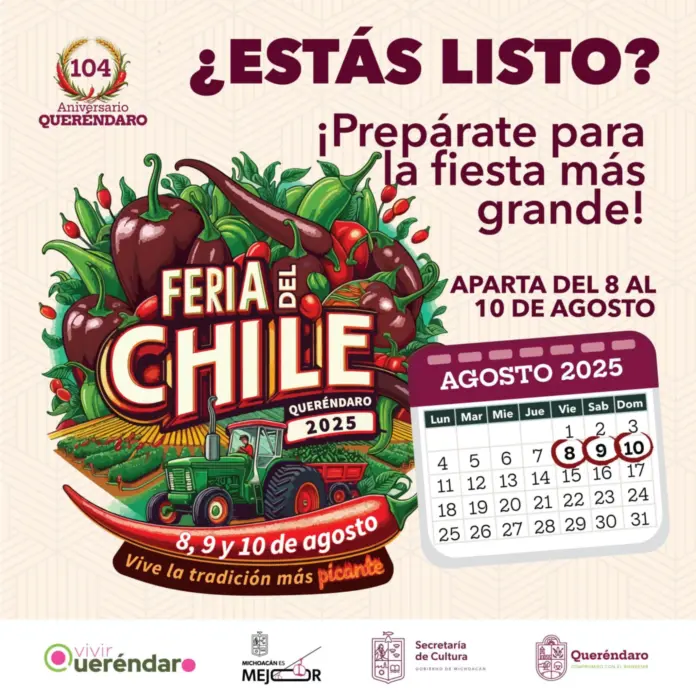Arranca con éxito la Feria del Chile Queréndaro 2025 con el certamen 